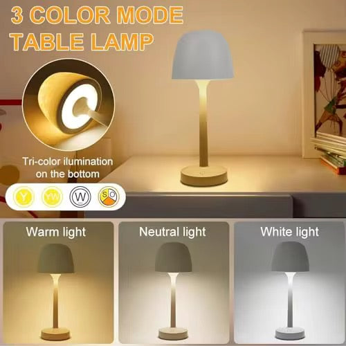 OceanWave Bordslampa – 16 färger vattenripple-projektor, uppladdningsbar med fjärrkontroll